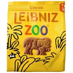 Печенье BAHLSEN [В77] LEIBNIZ ZOO COCOA хрустящее какао в форме фигурок животных 100г*12