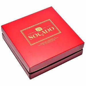 Конфеты SOCADO ассорти с пралине BYE BITES, красный квадрат /картон/ 200г*10