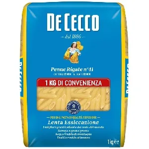 Макаронные изделия DE CECCO №41 Penne rigate (Пенне ригате) 1кг*12