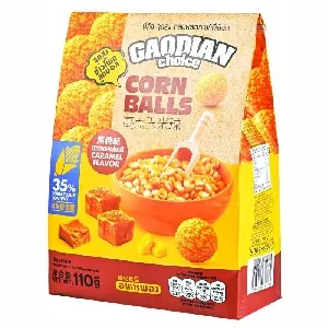 Кукурузные шарики GAODIAN со вкусом карамели 110г*18