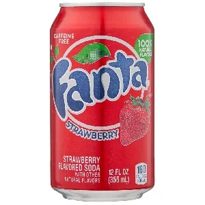 Напиток FANTA STRAWBERRY (США) Клубника сильногазированный /жесть/ 0,355*12