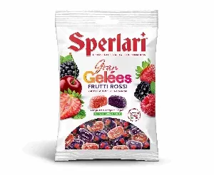 Мармелад SPERLARI желейно-фруктовый FRUTTI ROSSI /зип-пакет/ 175г*18