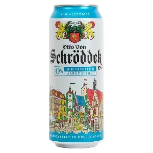 Пиво OTTO VON SCHRODDER Weissbier Alkoholfrei 0,5% Пшеничное светлое /жесть/ 0,5л*24