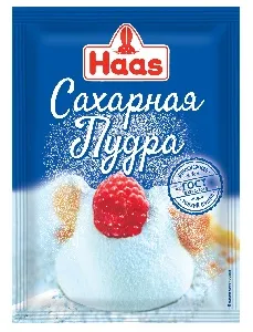 Пудра HAAS Сахарная (ГОСТ) белоснежная, тонкий помол 80г*10