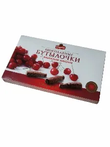 Конфеты СПАРТАК шоколадные Ликерные (Бутылочки) /картон/ 178г*6