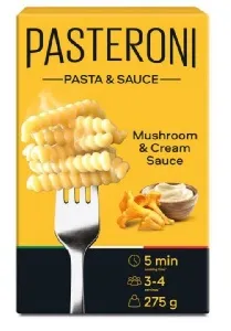 Макаронные изделия PASTERONI Pasta & Sauce Джирандоле №124 с соусом СЛИВОЧНО-ГРИБНОЙ /картон/ 275г*12 Макаронные изделия PASTERONI Pasta & Sauce Джирандоле №124 с соусом СЛИВОЧНО-ГРИБНОЙ /картон/ 275г*12