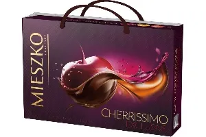 Конфеты MIESZKO CHERRISSIMO EXCLUSIVE с вишней в алкоголе (ром,вино) +СУМКА 285г*7