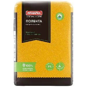 Полента ЯРМАРКА кукурузная манка 600г*10 Полента ЯРМАРКА кукурузная манка 600г*10