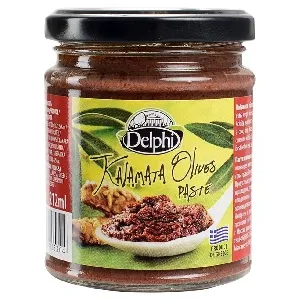 Паста DELPHI (патэ) из оливок Каламата /стекло/ 190г*12 Паста DELPHI (патэ) из оливок Каламата /стекло/ 190г*12