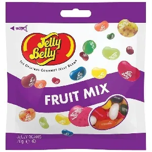Драже JELLY BELLY FRUIT MIX жевательное фруктовое ассорти /пакет/ 70г*12