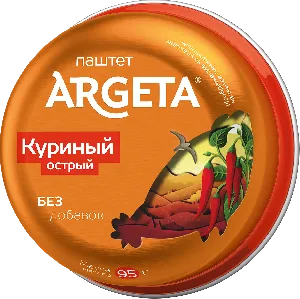 Паштет ARGETA куриный острый /жесть/ 95г*14