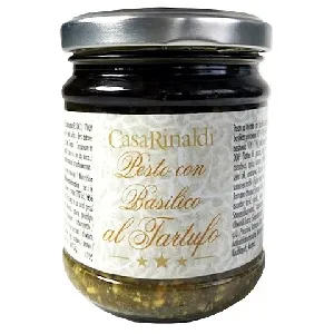 Крем-паста Casa Rinaldi песто Генуя в подсолнечном масле с трюфелем /стекло/ 180г*12 Крем-паста Casa Rinaldi песто Генуя в подсолнечном масле с трюфелем /стекло/ 180г*12
