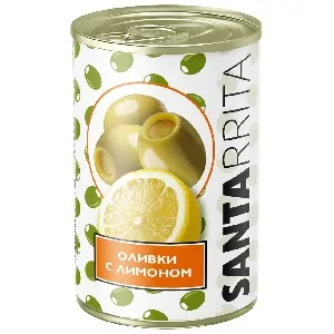 Оливки SANTARRITA с лимоном /жесть/ 280г*12