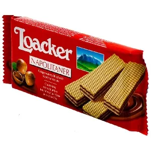 Вафли LOACKER CLASSIC Наполитанер 90г*12