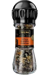 Приправа GURMINA BAHARAT BLACK перцы и цедра лимона /мельница/ 47г*6 Приправа GURMINA BAHARAT BLACK перцы и цедра лимона /мельница/ 47г*6