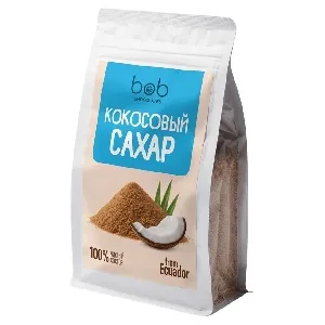 Сахар BOB From ECUADOR Кокосовый /пакет/ 1кг*6