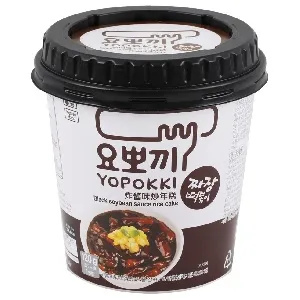***Токпокки YOPOKKI Jjajang с соусом Чачжан (рисовые палочки с соусом) /стакан/ 120г*30