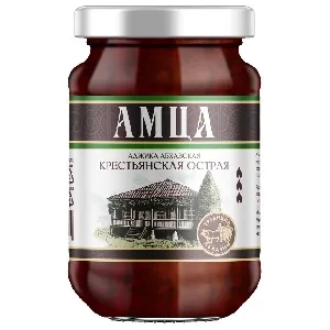 Аджика АМЦА Абхазская "крестьянская острая" /стекло/ 200г*6 Аджика АМЦА Абхазская "крестьянская острая" /стекло/ 200г*6