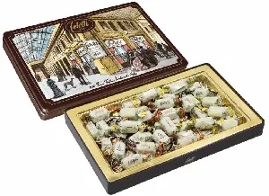 Конфеты FELETTI "Galleria Umberto I" с начинкой амаретто, апельсин и орех /жесть/ 300г*8