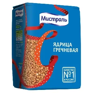 Гречка МИСТРАЛЬ Ядрица /пакет/ 2кг*8