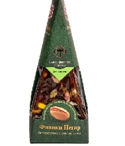 Десерт финиковый BORNA Негар с ФИСТАШКОЙ - без сахара /картон/ 220г*24