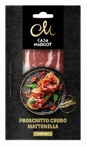 Прошутто CASA MARGOT CRUDO MATTONELLA нарезка с/в 50г*10