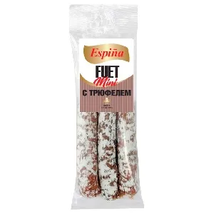 Колбаса ESPINA Fuet - mini "Фуэт - мини с трюфелем" из свинины сыровяленая полусухая 60г*12