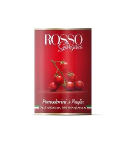 Томаты ROSSO GARGANO Pomodorini Черри в собственном соку /жесть/ 400г*24 Томаты ROSSO GARGANO Pomodorini Черри в собственном соку /жесть/ 400г*24