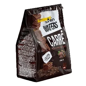 Вафли TOREN Carre шоколадные c шоколадной начинкой 250г*12