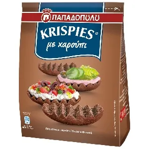 Сухари ПАПАΔОПUΛU Krispies с кэробом 200*10