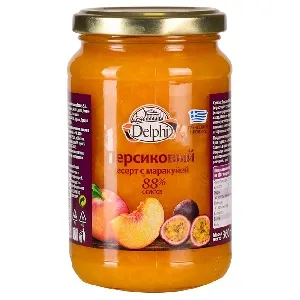 Десерт DELPHI персиковый с маракуей /стекло/ 360г*12