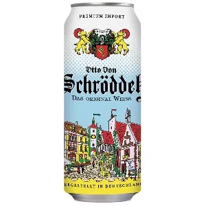 Пивной напиток OTTO VON SCHRODDER Das Original Weiss 5,0% светлое пшеничное /жесть/ 0,5л*24