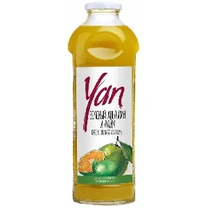 Нектар YAN зеленого апельсина и лайма /стекло/ 0,93л*6 Нектар YAN зеленого апельсина и лайма /стекло/ 0,93л*6