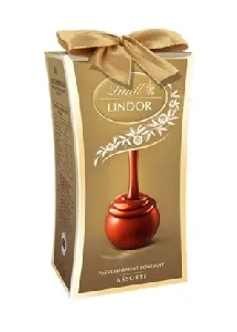 Конфеты LINDT LINDOR ассорти Assorted Pillar, бант /картон/ 75г*20