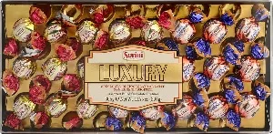 Конфеты SORINI "LUXURY" ассорти пралине из молочного и темного шоколада /пластик/ 305г*8