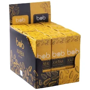 Батончик BOB неглазированный "Халва" с семенами подсолнечника БЕЗ сахара /шоубокс/ 50г*12