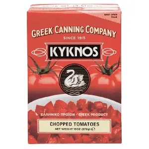 Томаты KYKNOS резаные в собственном соку /тетрапак/ 370г*24