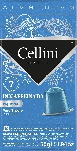 Кофе CELLINI в капсулах Cellini Decaffeinato /картон/ 55г*10
