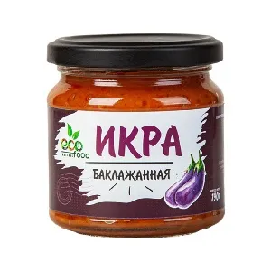 Икра ECOFOOD баклажанная /стекло/ 190г*6