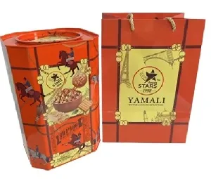 Печенье FOODS STARS сдобное "Ямали", ж/б в подарочном пакете 608г*8