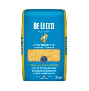 Макаронные изделия DE CECCO №41 Penne rigate (Пенне ригате) (пакет) 250г*24