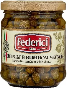 Каперсы FEDERICI Каперсы маринованные в винном уксусе /стекло/ 210*12