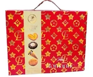 Печенье FOODS STARS ассорти "Лакшери", ж/б в подарочном пакете 628г*4