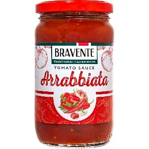 Соус BRAVENTE Tomato ARRABBIATA томатный Арраббьята /стекло/ 360г*8