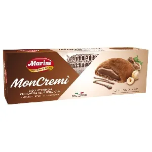 Печенье MARINI MONCREMI NOCCIOLA с ореховым кремом /картон/ 150г*14 Печенье MARINI MONCREMI NOCCIOLA с ореховым кремом /картон/ 150г*14