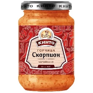 Горчица КИНТО Чилийская "Скорпион" /стекло/ 170мл*12 Горчица КИНТО Чилийская "Скорпион" /стекло/ 170мл*12
