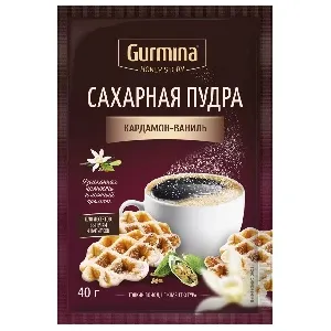 Сахарная GURMINA HONEY STORY пудра кардамон-ваниль 40г*20