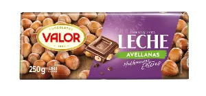Шоколад VALOR молочный с фундуком 250г*19