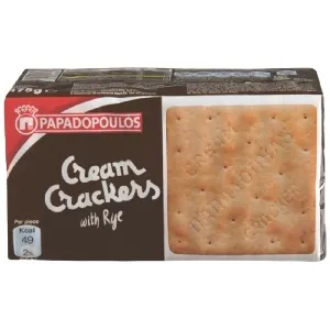 Крекеры PAPADOPOULOS из цельнозерновой муки 175г*12 Крекеры PAPADOPOULOS из цельнозерновой муки 175г*12