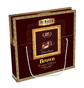 Конфеты Dy`Nastie шоколадные BROWN шоколадные "Nut creаm" /упак. с ручкой/ 200г*5